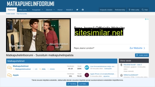 matkapuhelinfoorumi.fi alternative sites