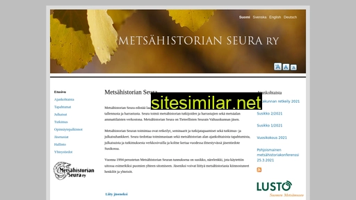 metsahistoria.fi alternative sites