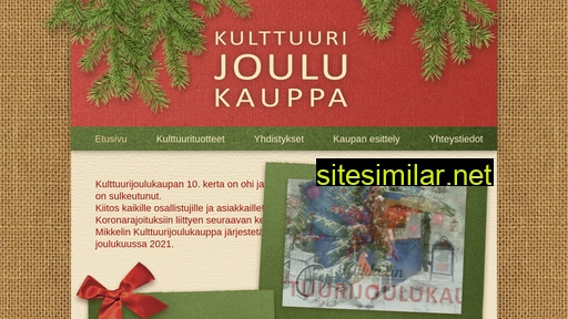 mikkelinkulttuurijoulukauppa.fi alternative sites