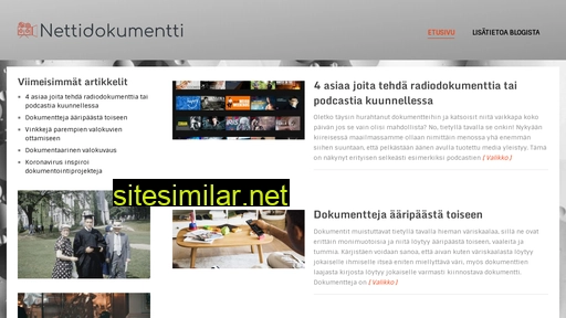 nettidokumentti.fi alternative sites
