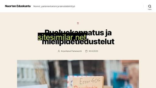 nuorteneduskunta.fi alternative sites