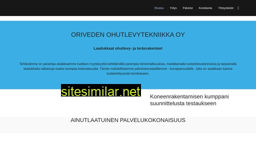 ohutlevytekniikka.fi alternative sites