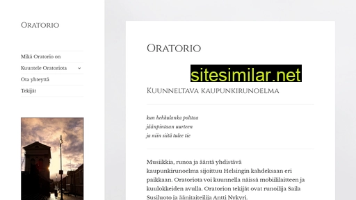 oratorio.fi alternative sites