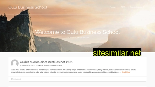 Oulubusinessschool similar sites