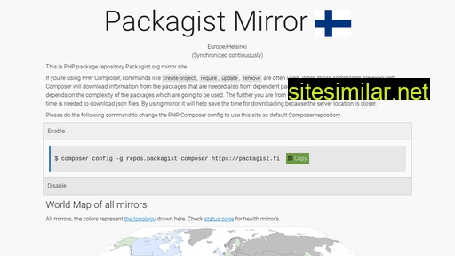 packagist.fi alternative sites