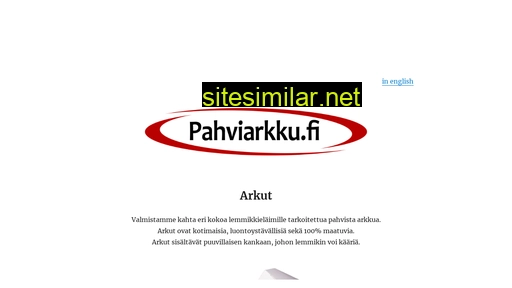 pahviarkku.fi alternative sites
