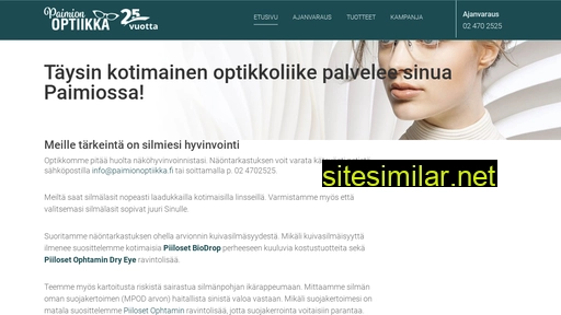 paimionoptiikka.fi alternative sites