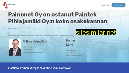 paintek.fi alternative sites