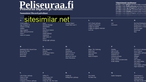 peliseuraa.fi alternative sites