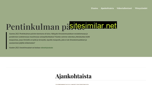 pentinkulmanpaivat.fi alternative sites