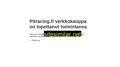 pitracing.fi alternative sites