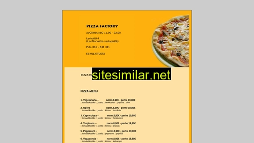 pizzafactory.fi alternative sites