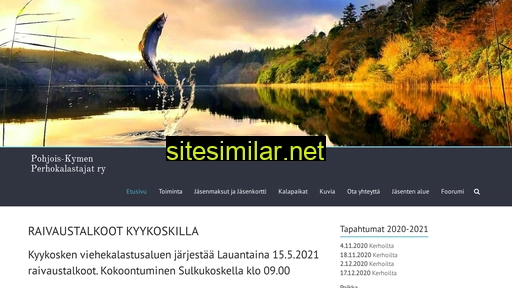 pohjoiskymenperhokalastajat.fi alternative sites