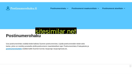 postinumerohaku.fi alternative sites