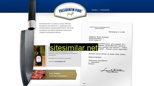 presidentinpihvi.fi alternative sites
