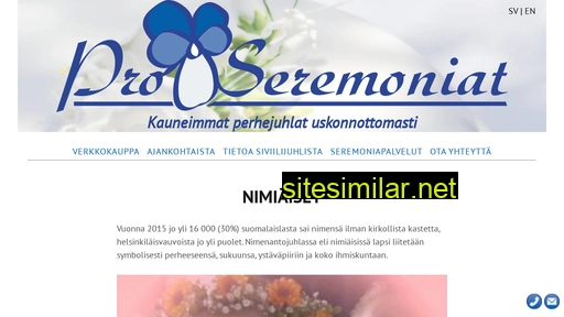 pro-seremoniat.fi alternative sites