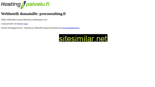 proconsulting.fi alternative sites