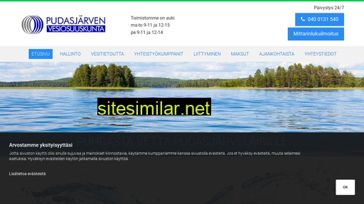 pudasjarvenvesi.fi alternative sites