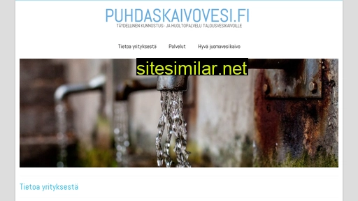 puhdaskaivovesi.fi alternative sites