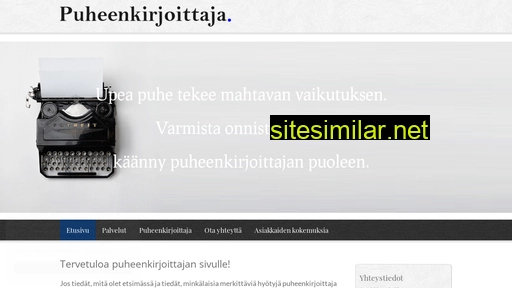 puheenkirjoittaja.fi alternative sites