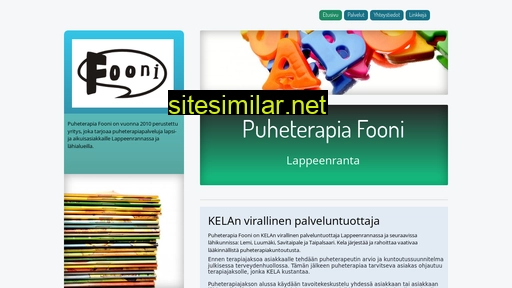 puheterapiafooni.fi alternative sites