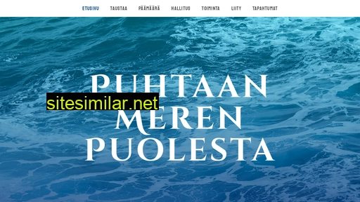 puhtaanmerenpuolesta.fi alternative sites