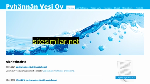 pyhannanvesi.fi alternative sites