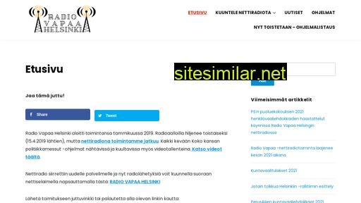 radiovapaahelsinki.fi alternative sites