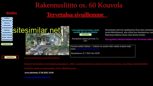 rakennusliittoosasto60.fi alternative sites