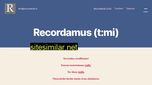 recordamus.fi alternative sites