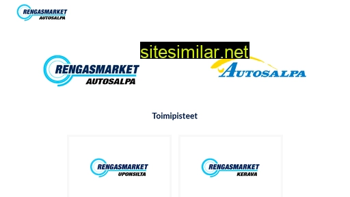 rengasmarketautosalpa.fi alternative sites