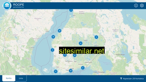 roopekartta.fi alternative sites