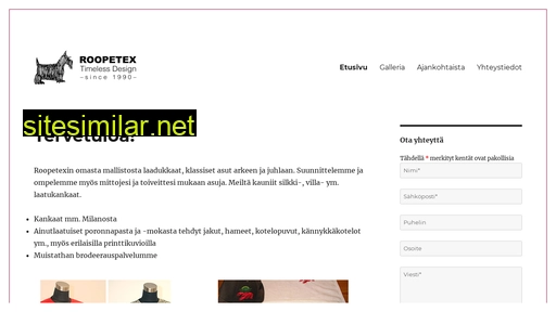 roopetex.fi alternative sites