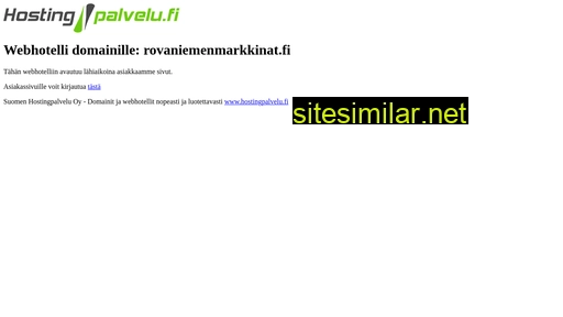 rovaniemenmarkkinat.fi alternative sites