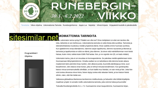 runebergsveckan.fi alternative sites