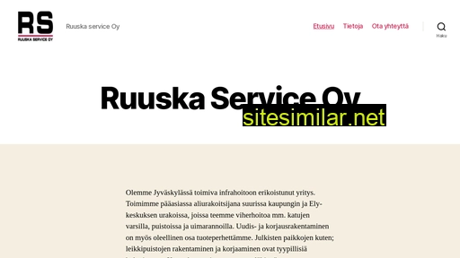 ruuskaservice.fi alternative sites