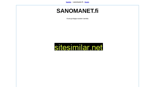sanomanet.fi alternative sites