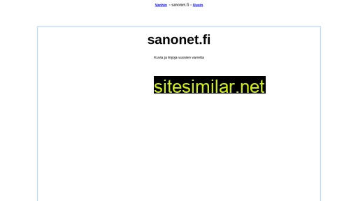 sanonet.fi alternative sites