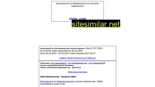 sanoraama.fi alternative sites