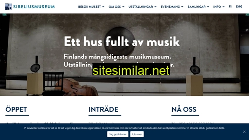 sibeliusmuseum.fi alternative sites