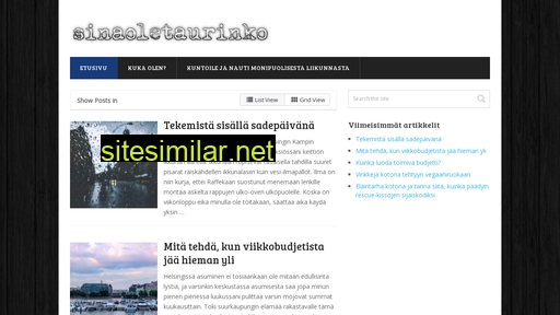 sinaoletaurinko.fi alternative sites