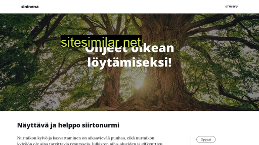 sininenajatus.fi alternative sites