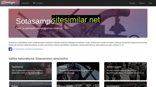 sotasampo.fi alternative sites