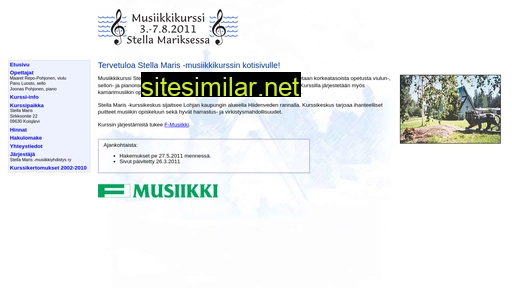 stellamarismusiikki.fi alternative sites