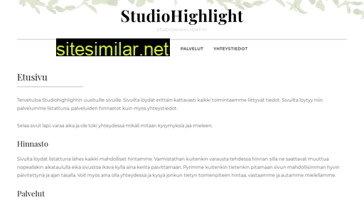 studiohighlight.fi alternative sites