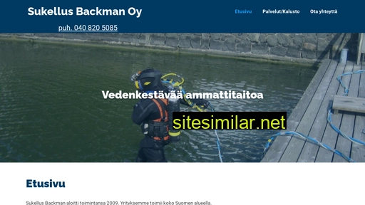 sukellusbackman.fi alternative sites