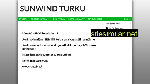 sunwindturku.fi alternative sites
