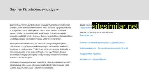 suomenkivuntutkimusyhdistys.fi alternative sites