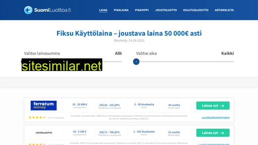 suomiluottoa.fi alternative sites