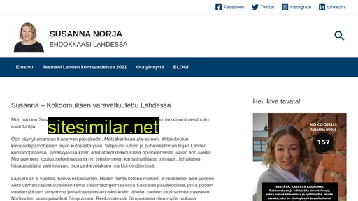 susannanorja.fi alternative sites